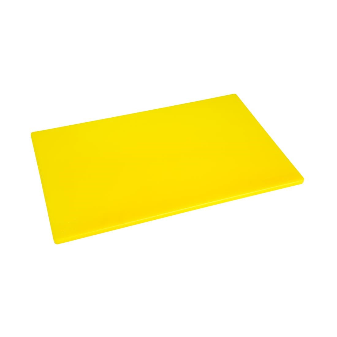 Hygiplas Low Density Yellow Chopping Board Standard 450x300x12mm - J254 Hygiplas