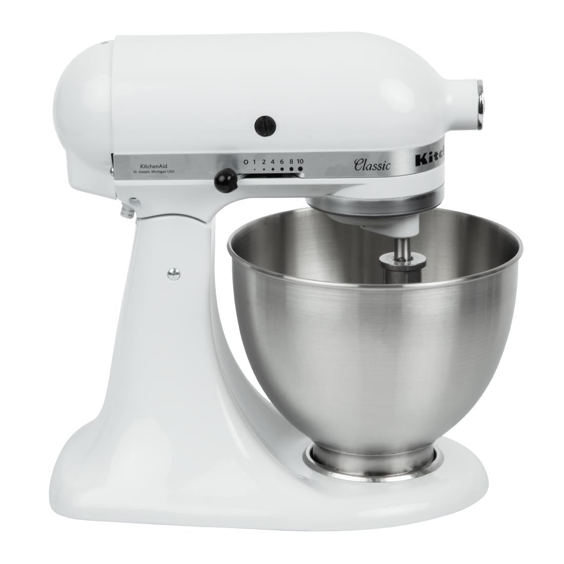 KitchenAid K45 Classic Tilt-Head Stand Mixer 4.3Ltr White 5K45SSBWH - J400 Kitchenaid