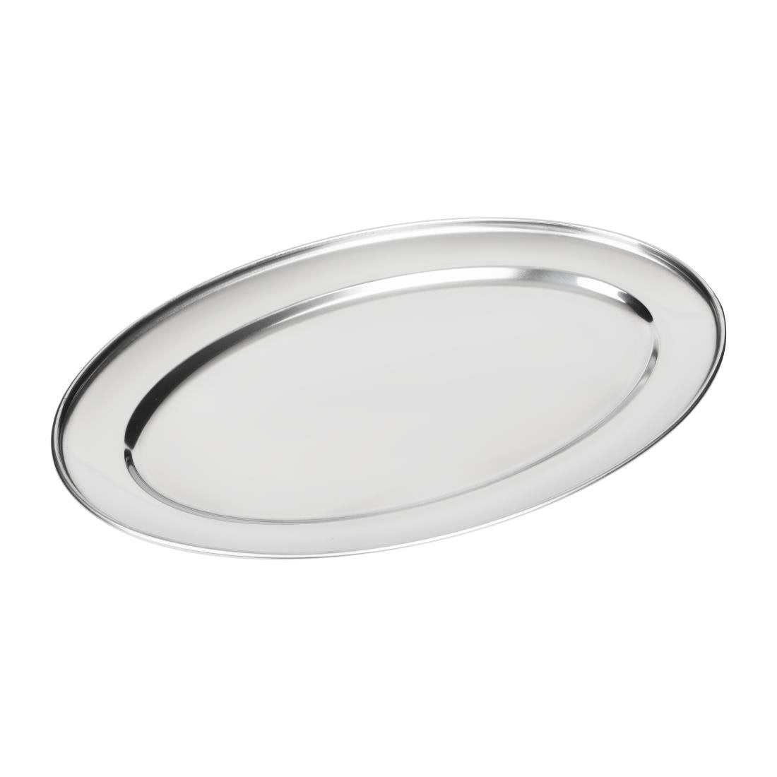 Olympia Stainless Steel Oval Serving Tray 660mm - K370 Olympia