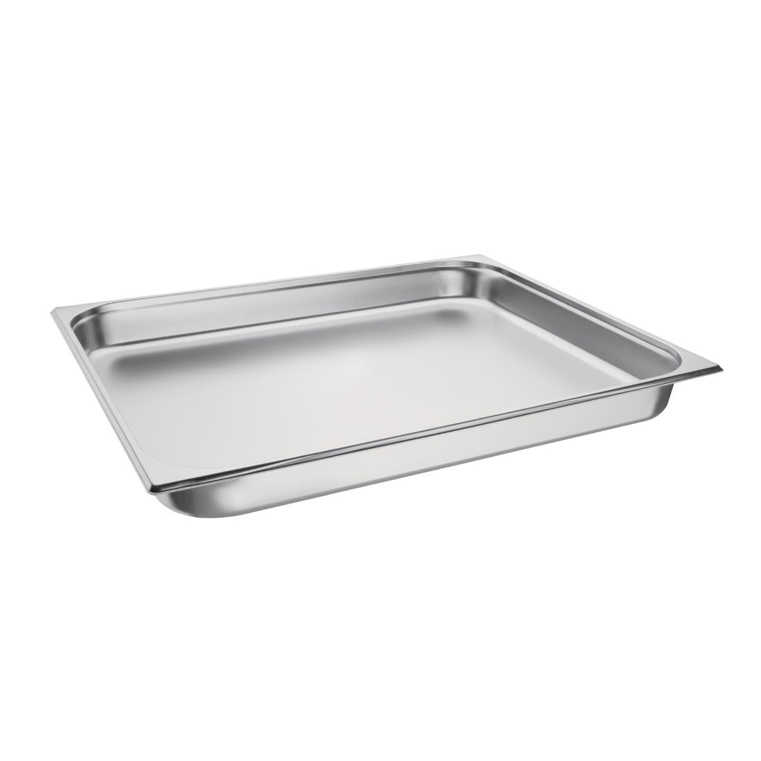 Vogue Stainless Steel 2/1 Gastronorm Tray 65mm - K802 Vogue