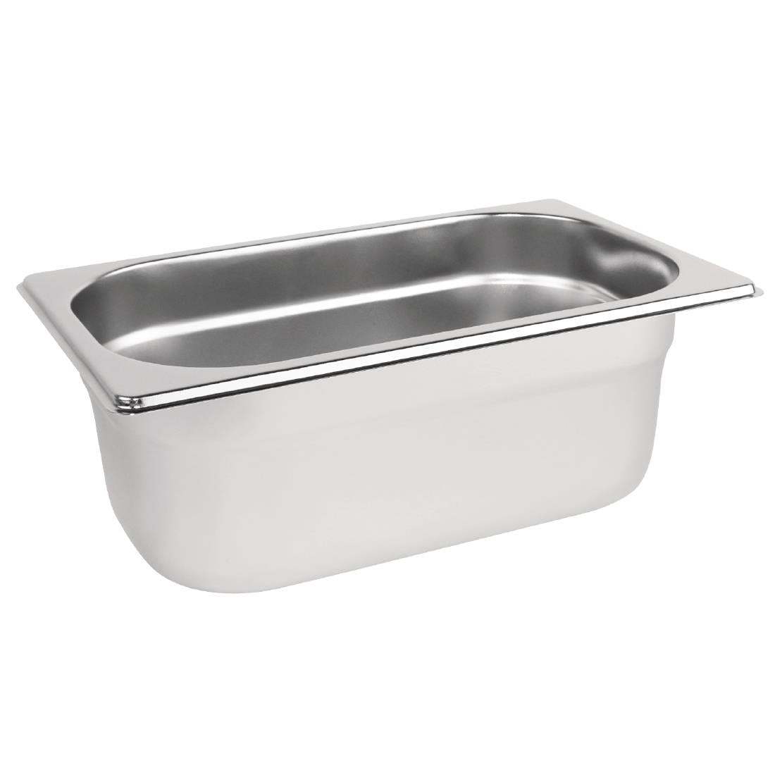 Vogue Stainless Steel 1/4 Gastronorm Tray 100mm - K819 Vogue