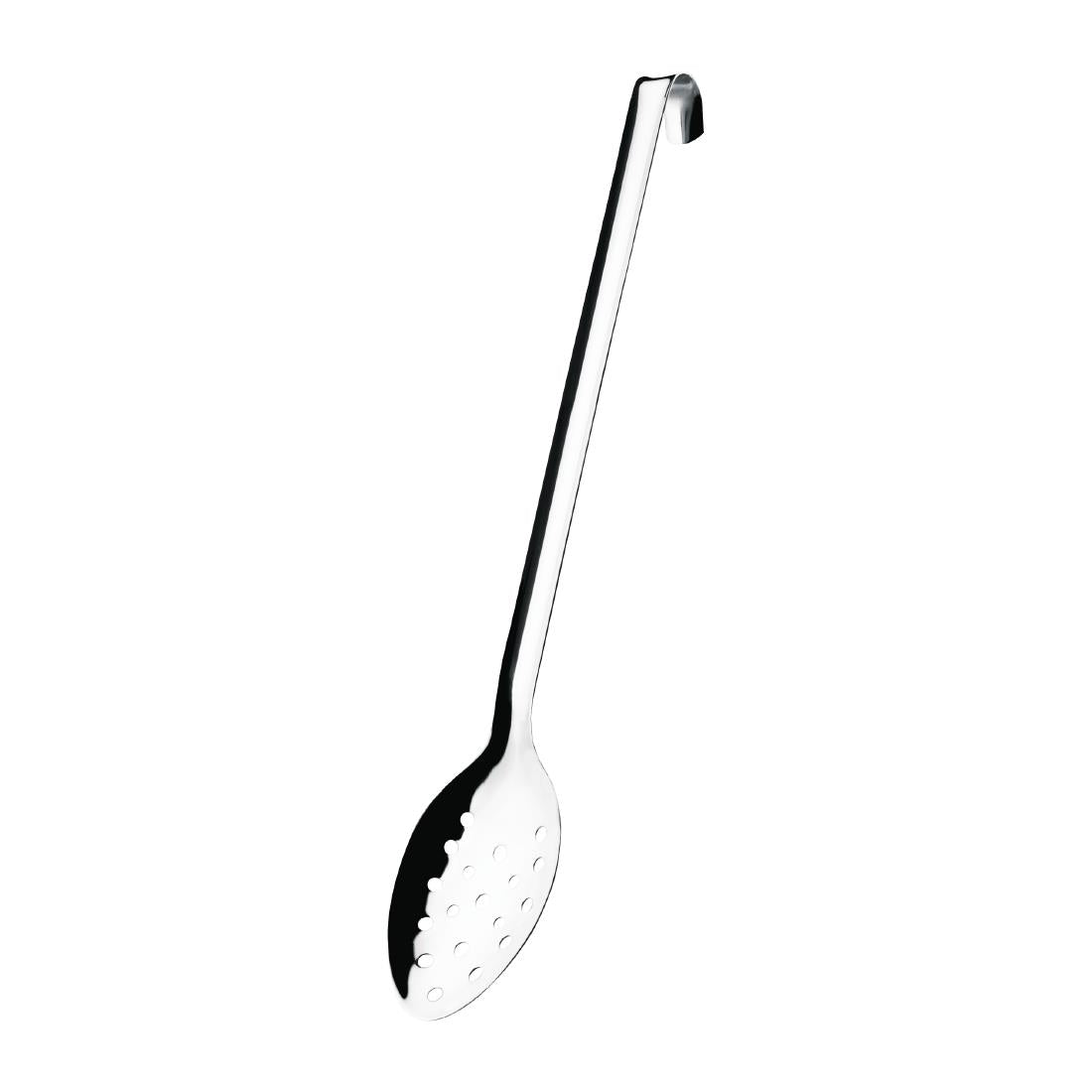 Vogue Long Perforated Spoon with Hook 16" - L672 Vogue