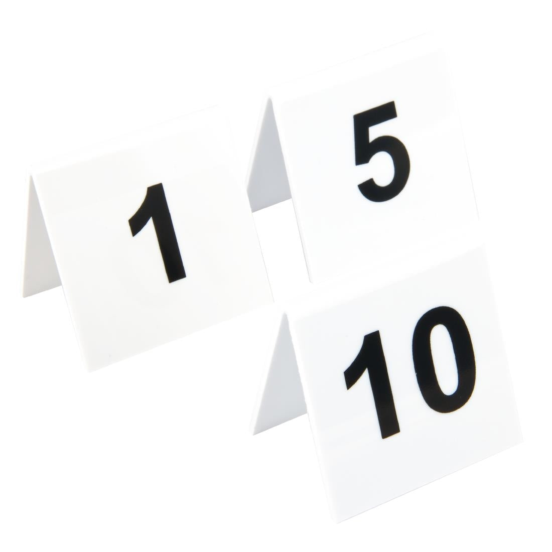 Plastic Table Numbers 1-10 - L981 Beaumont