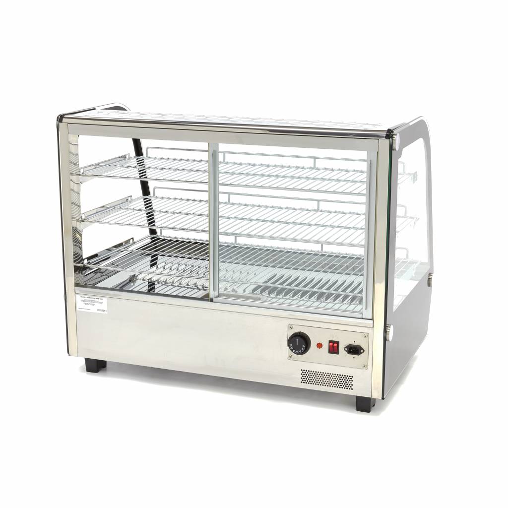 Maxima Heated Food Display - 160L - 85,6cm - 3 Shelves - 09400851