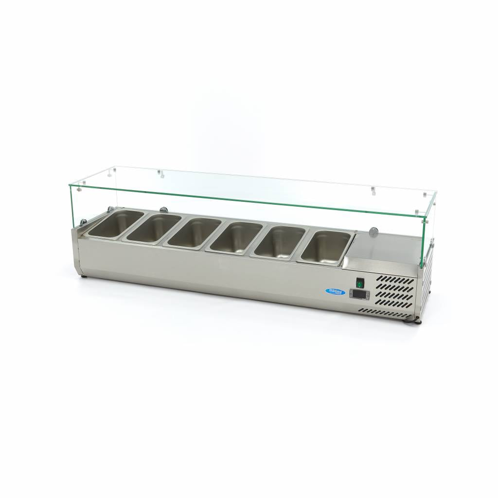 Maxima Countertop Prep Fridge - 150cm - Fits 6 x 1/3 GN - 09400326