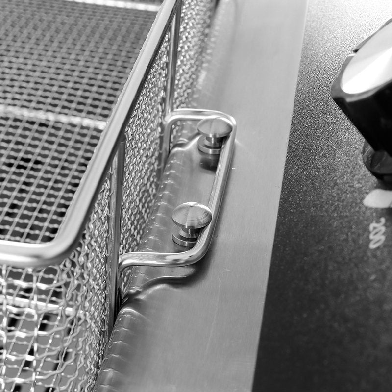 Frituurpan - 45 L - 1 Mand - met Tapkraan - 400V - MAXIMA