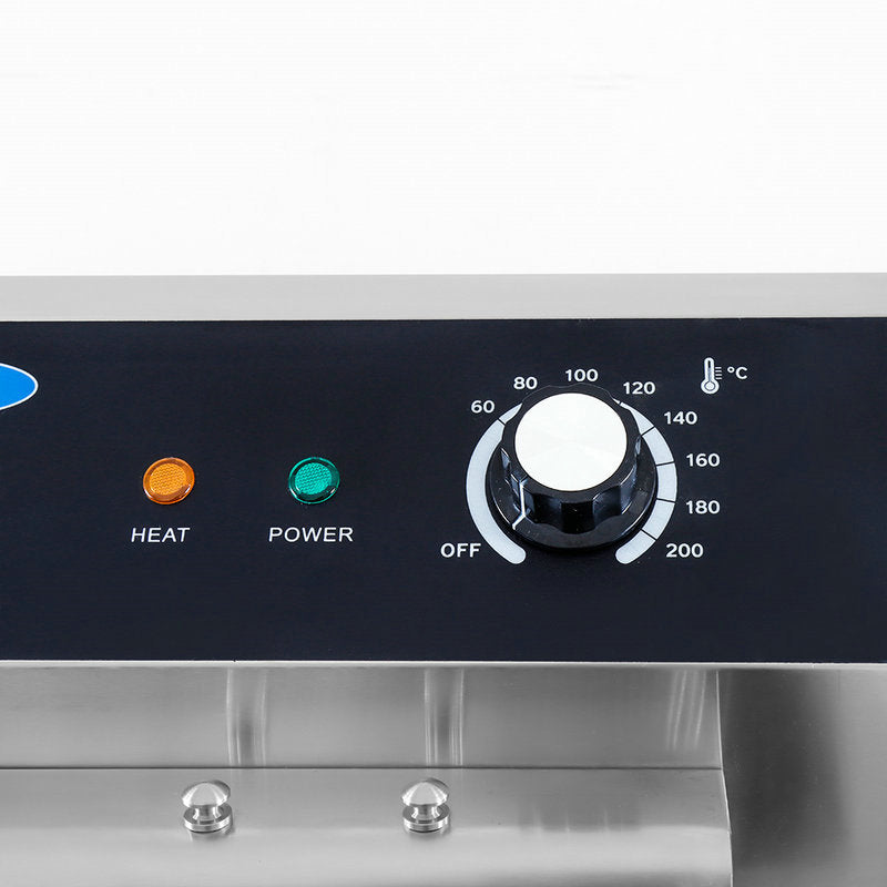 Frituurpan - 45 L - 1 Mand - met Tapkraan - 400V - MAXIMA