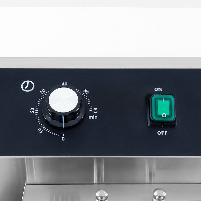 Frituurpan - 45 L - 1 Mand - met Tapkraan - 400V - MAXIMA