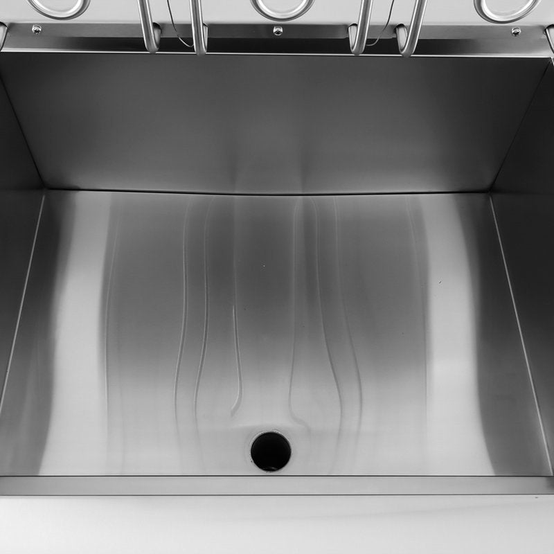 Frituurpan - 45 L - 1 Mand - met Tapkraan - 400V - MAXIMA