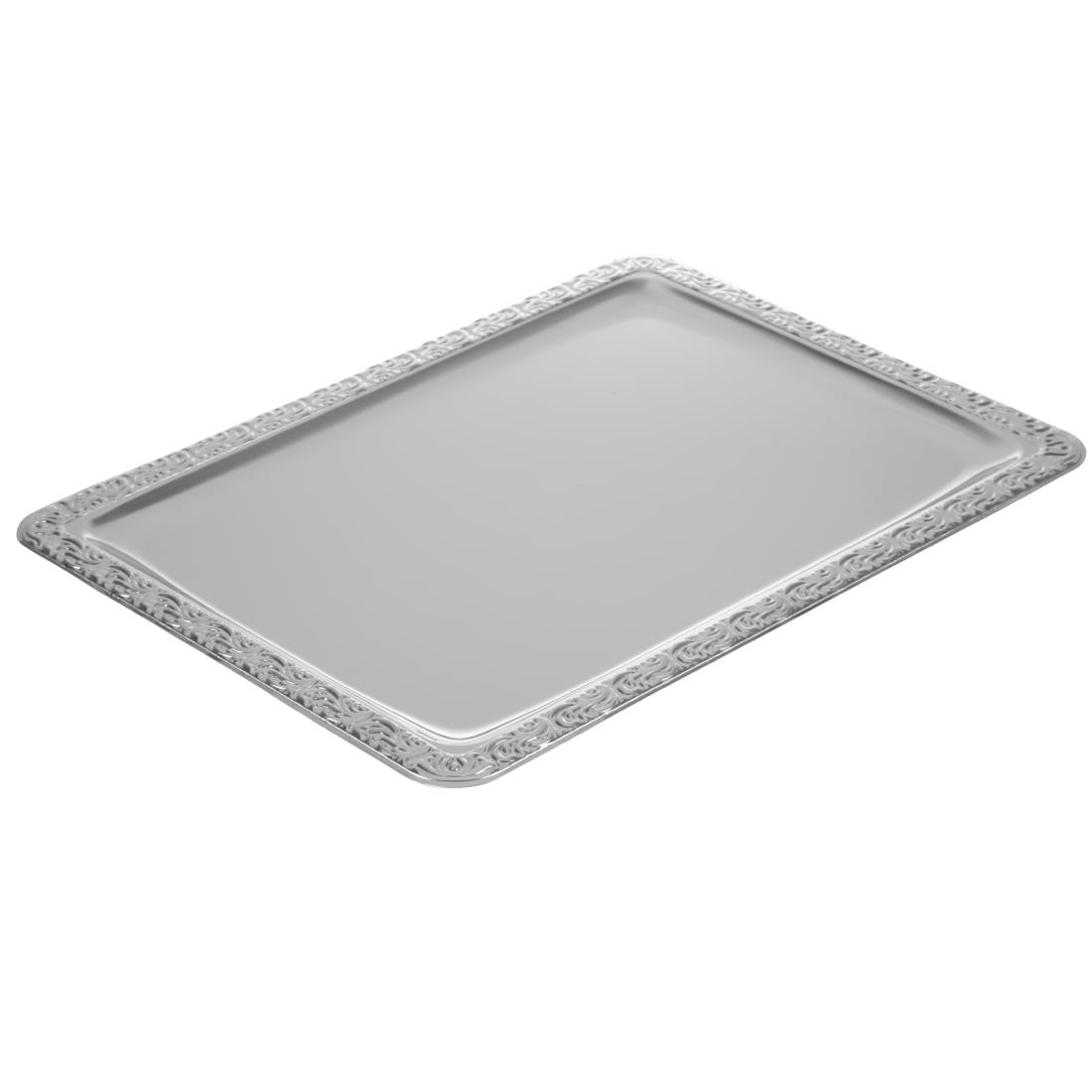 APS Stainless Steel Rectangular Service Tray 420mm - P005 APS
