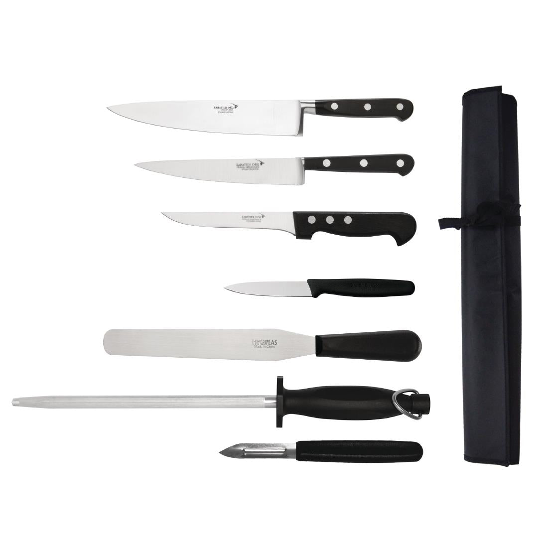 Deglon Sabatier 7 Piece Knife Set and Wallet - S461 Deglon Sabatier