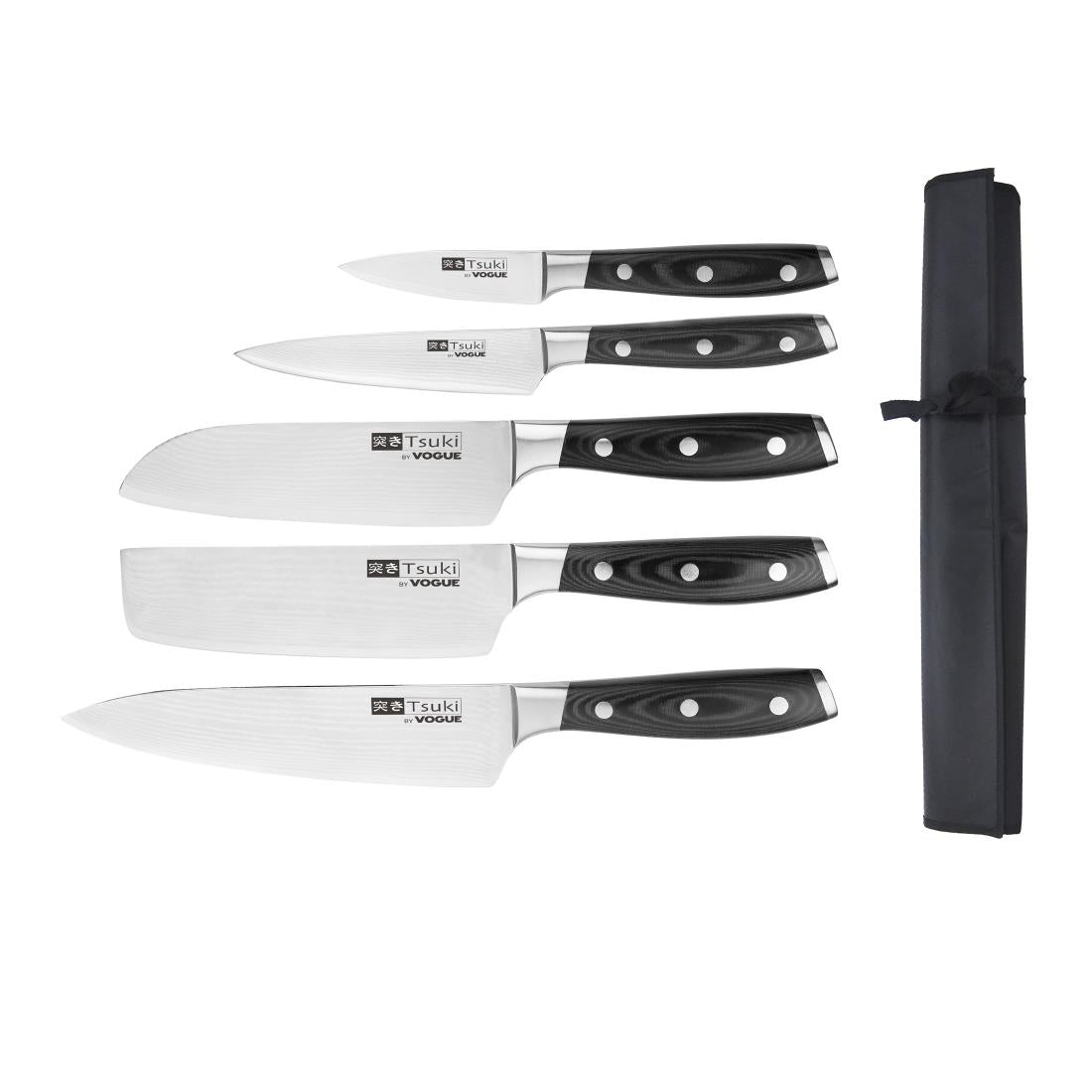 Vogue Tsuki 5 Piece Series 7 Knife Set and Wallet - S617 Vogue