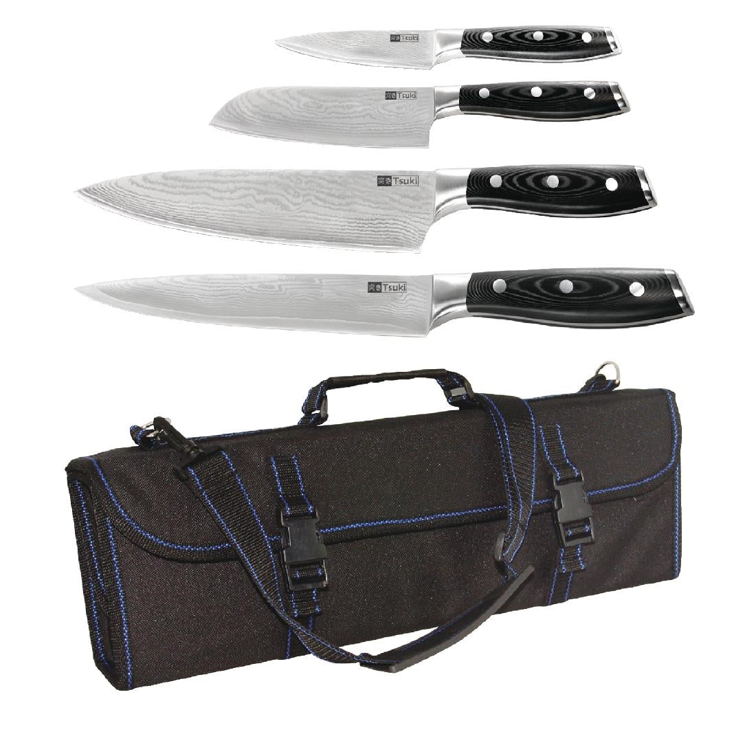 Vogue Tsuki 4 Piece Series 7 Knife Set and Case Special Offer - S704 Vogue