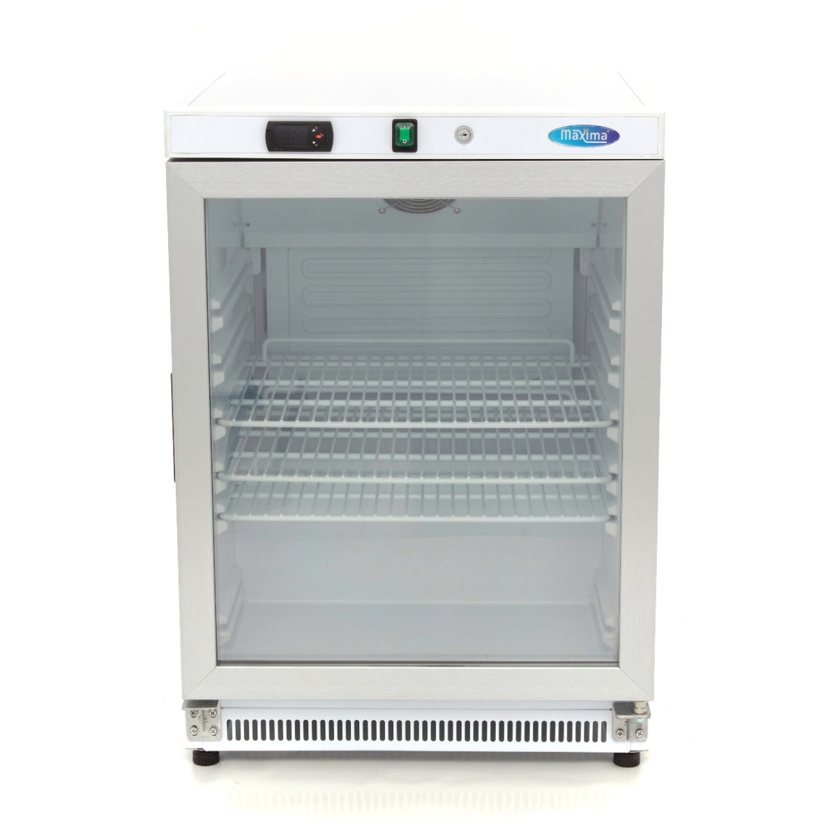 Maxima Fridge - 200L - White - with Glass Door - 09405006