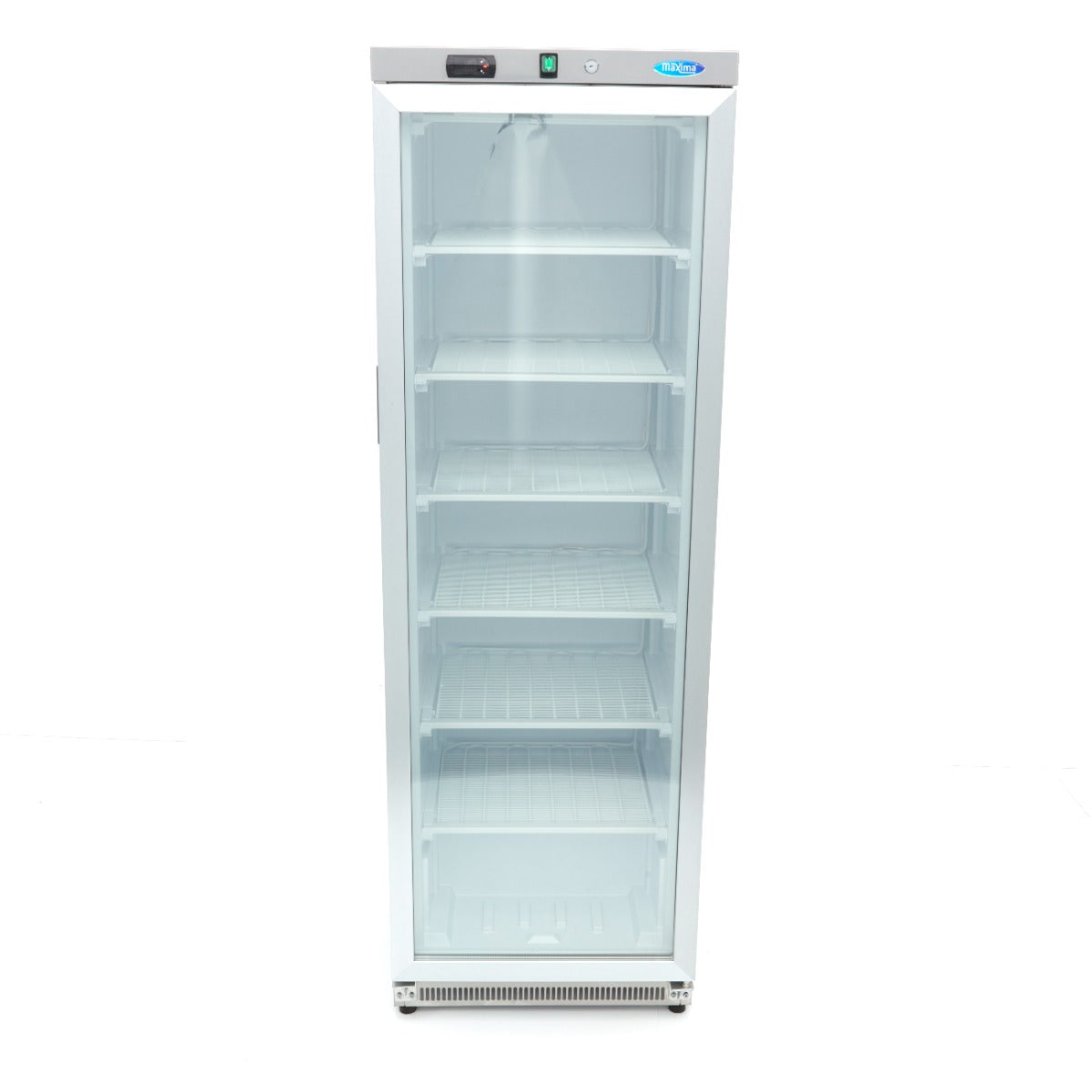 Maxima Freezer - 400L - Stainless Steel - with Glass Door - 09405023