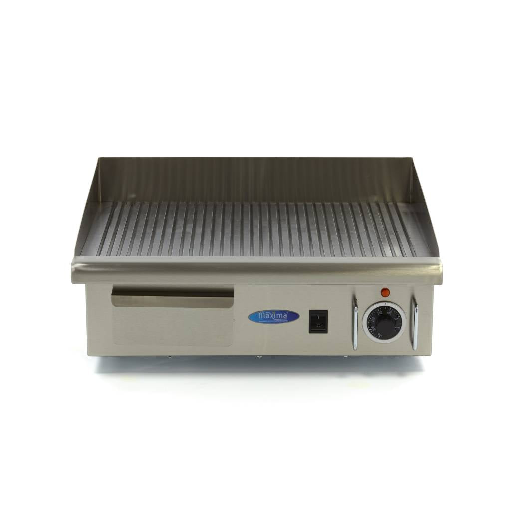 Grillplaat - Gegroefd - 55 cm - incl. Opvangbak - MAXIMA