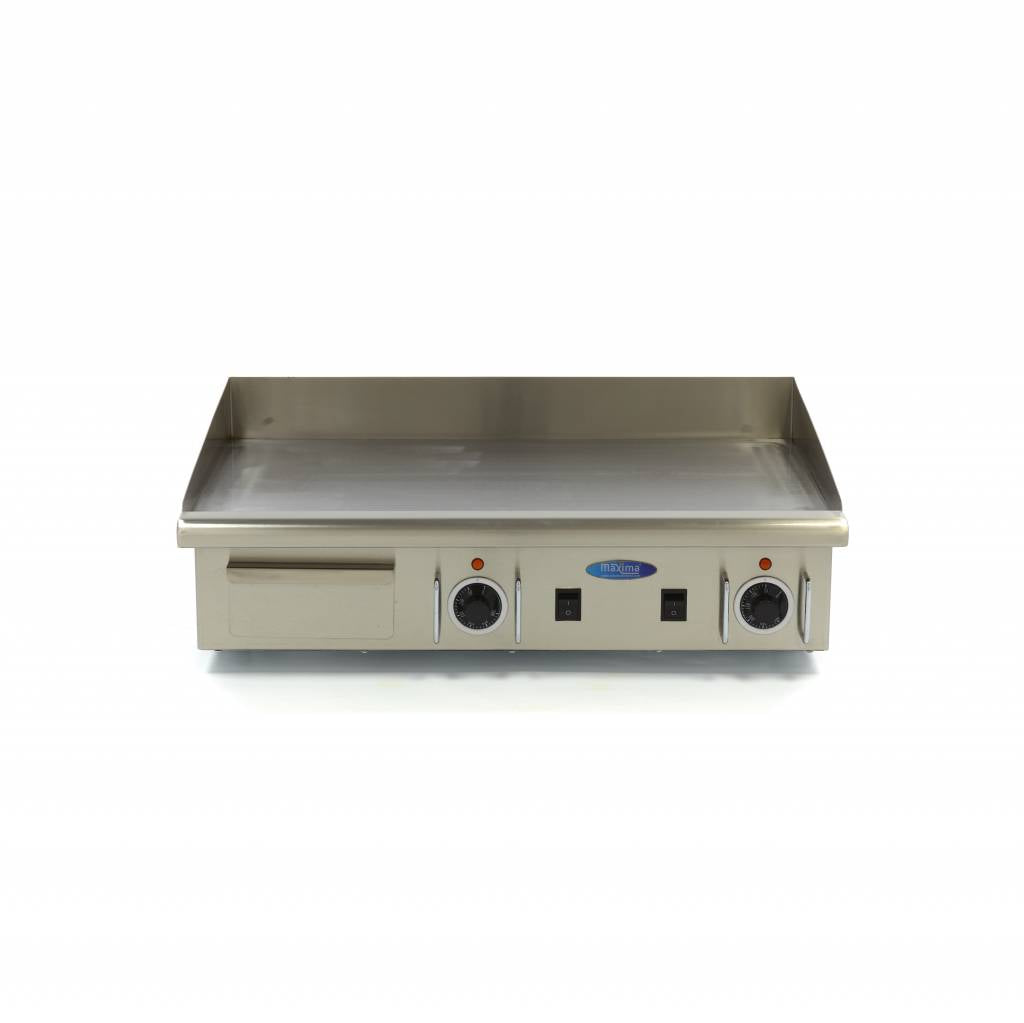 Grillplaat - Glad - 73 cm - incl. Opvangbak - 400V - MAXIMA