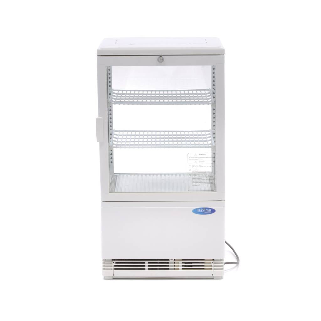 Maxima Display Fridge - 58L - 43cm - White - 09400800
