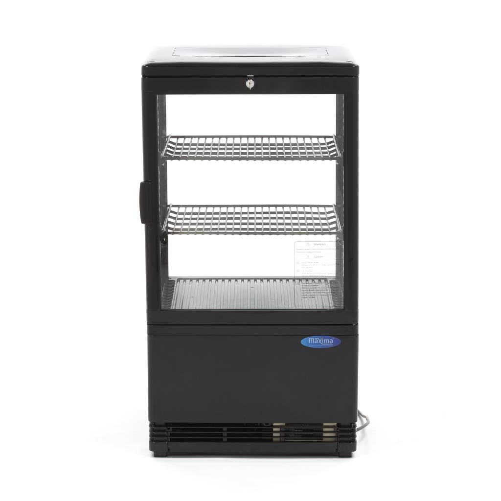 Maxima Display Fridge - 58L - 43cm - Black - 09400801