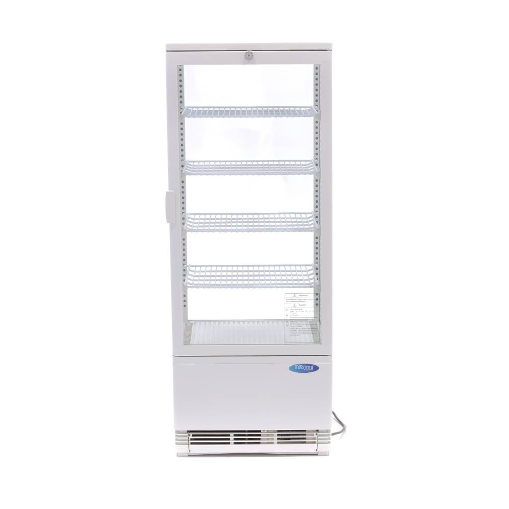 Maxima Display Fridge - 98L - 43cm - White - 09400810