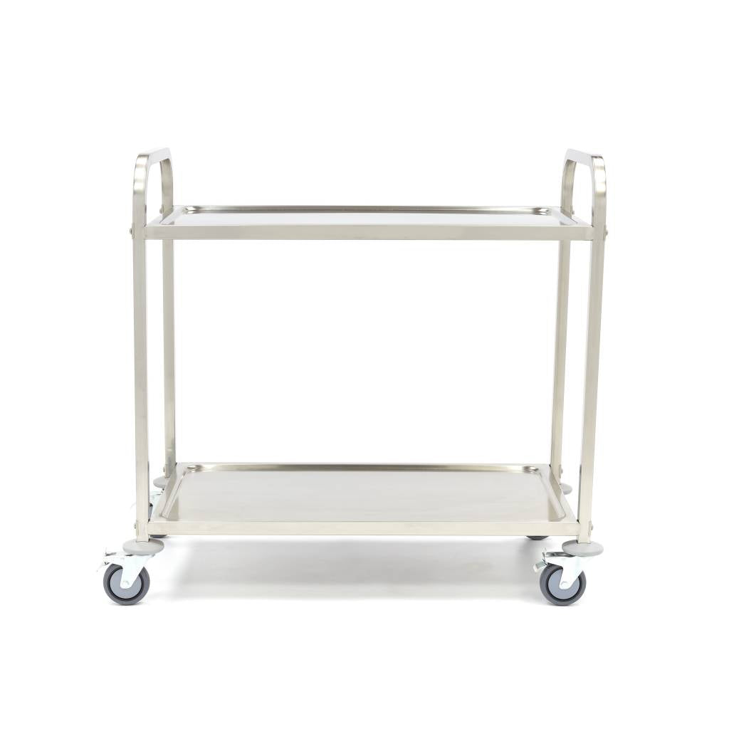 Maxima Stainless Steel Serving Trolley - 2 Shelves - 09300545