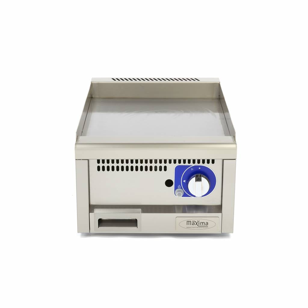 Horeca Grillplaat - Glad - Enkel - 60 cm Diep - Gas - MAXIMA