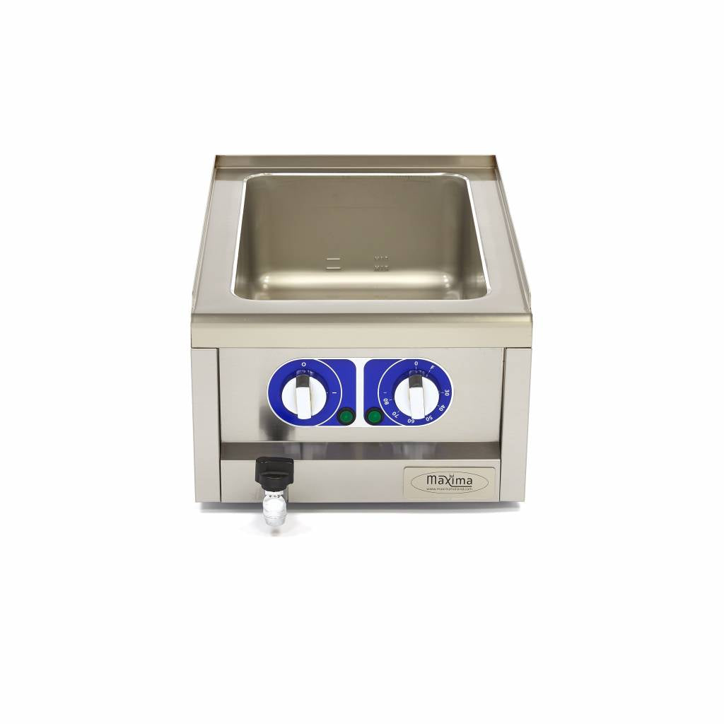 Bain Marie - Enkel - 60 cm Diep - met Tapkraan - Elektrisch - MAXIMA
