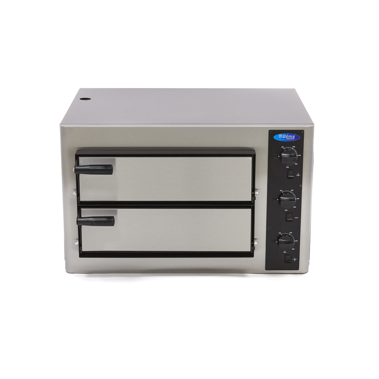 Maxima Pizza Oven Double Deck - Fits 8 x 25cm - 400V - 09370010