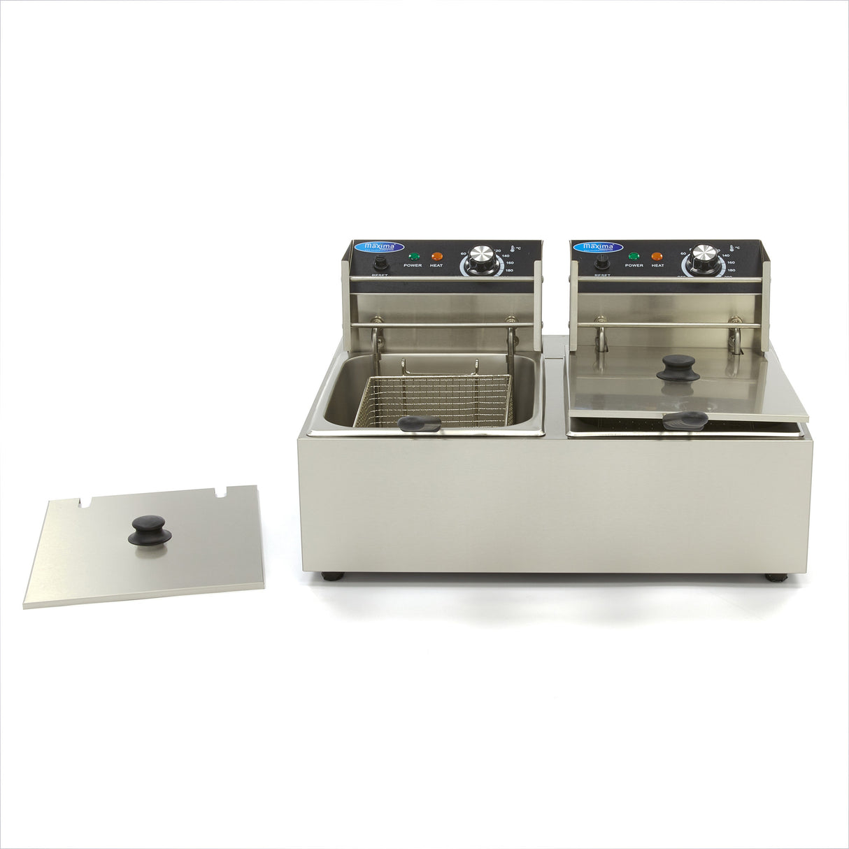 Maxima Deep Fryer - 2 x 6L - 2 Baskets - up to 2,4kg of Fries - 09364951