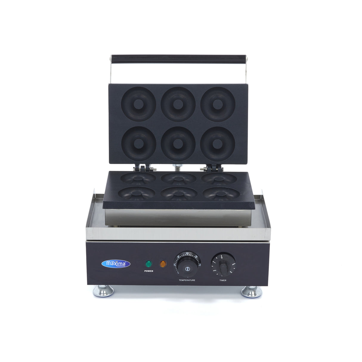 Donutmaker - 6 Donuts - Ø 8 cm - Ingebouwde Timer - MAXIMA