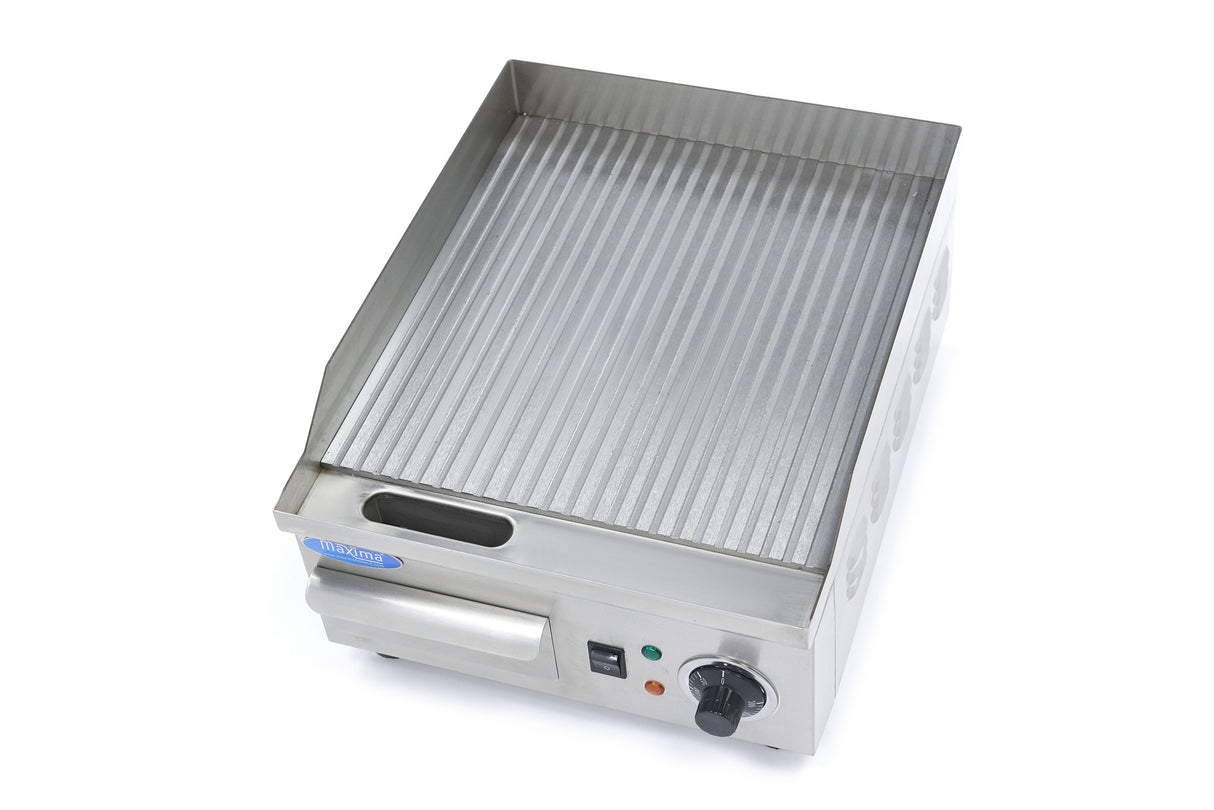 Grillplaat - Gegroefd - 36 cm - incl. Opvangbak - MAXIMA