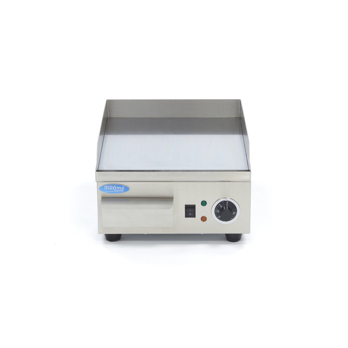 Grillplaat - Glad Chroom - 36 cm - incl. Opvangbak - MAXIMA