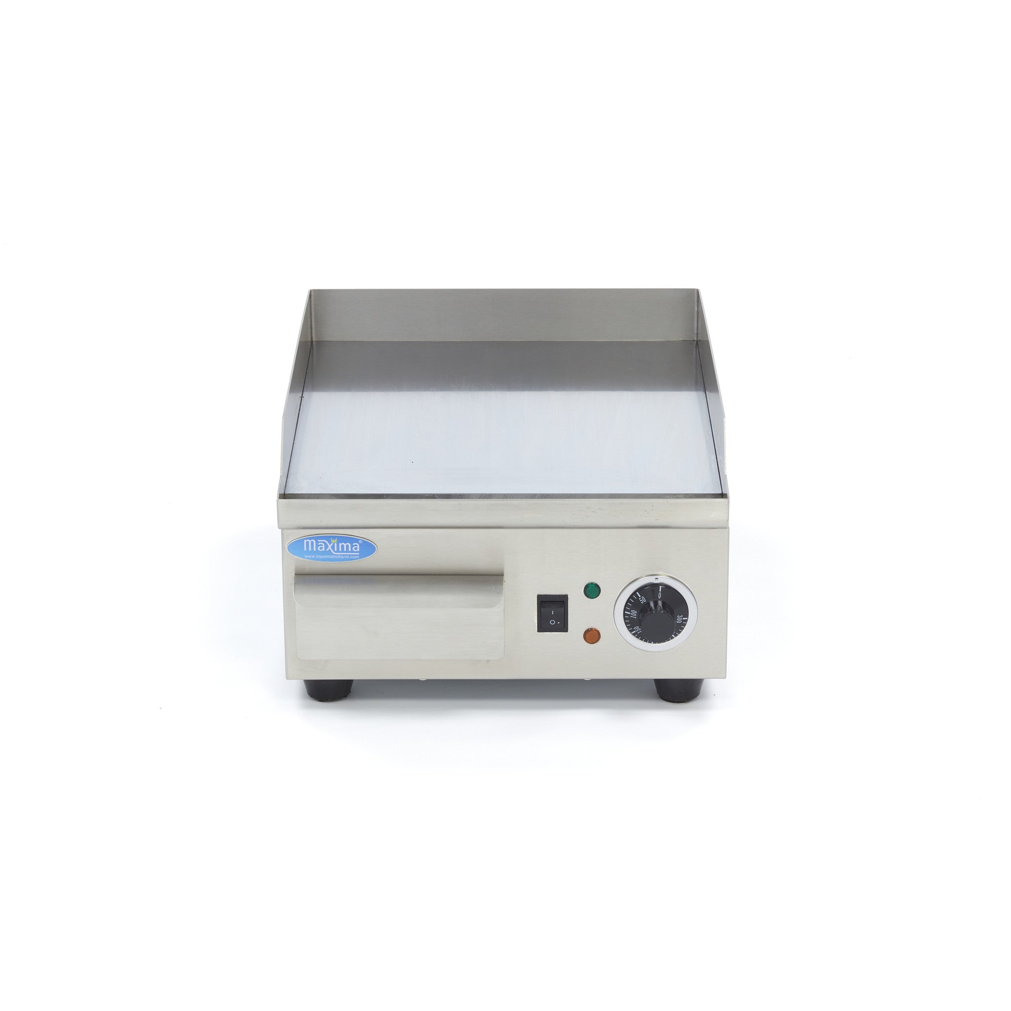 Grillplaat - Glad Chroom - 36 cm - incl. Opvangbak - MAXIMA