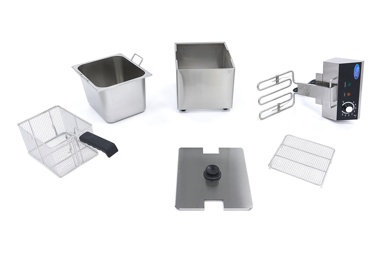 Maxima Deep Fryer - 8L - 1 Basket - up to 1,4kg of Fries - 09365215