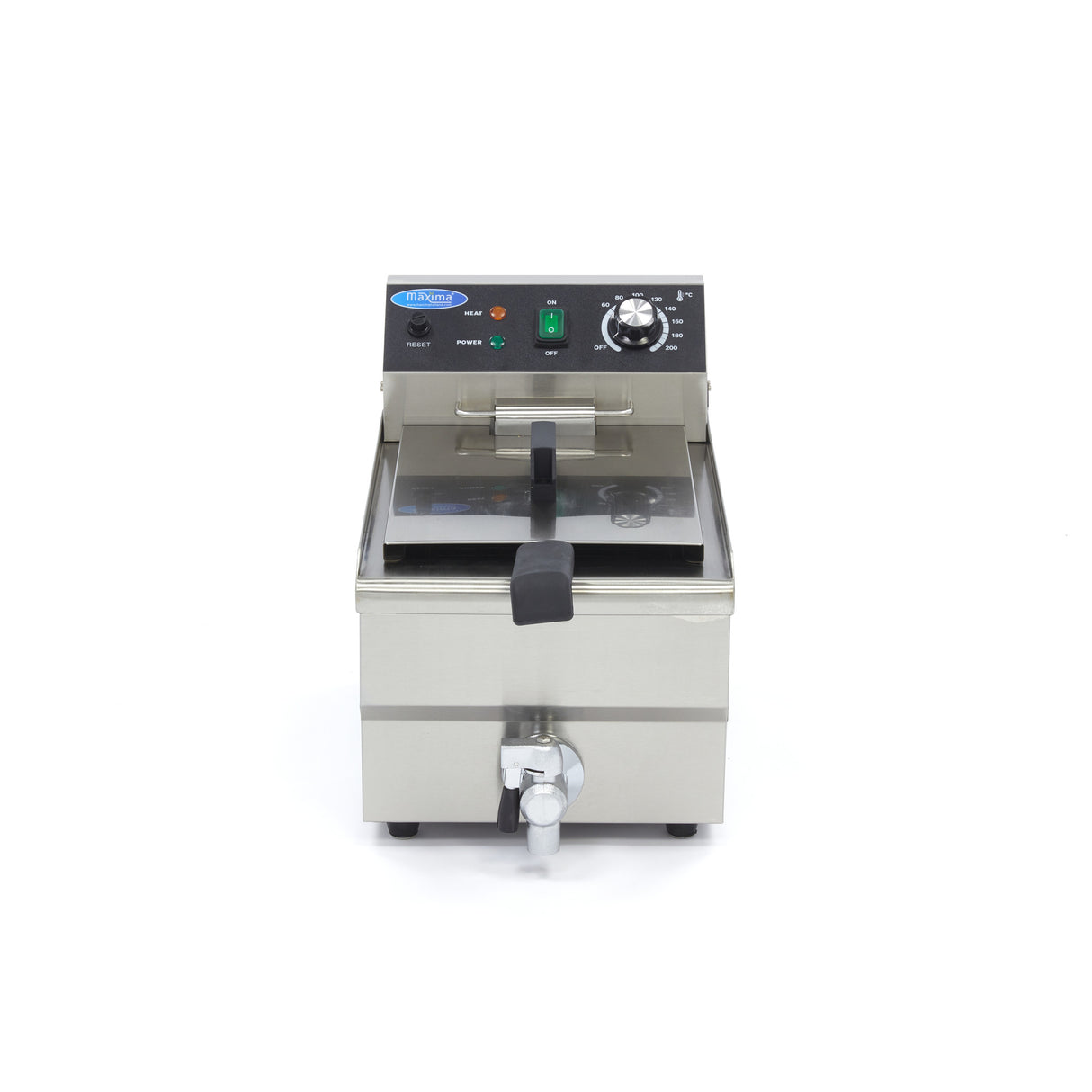 Maxima Deep Fryer - 10L - 1 Basket - with Drain Tap - 09365228