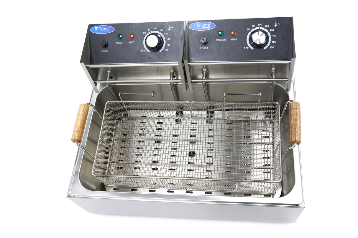 Maxima Deep Fryer - 15L - 1 Basket - up to 3kg Fries - 09365210