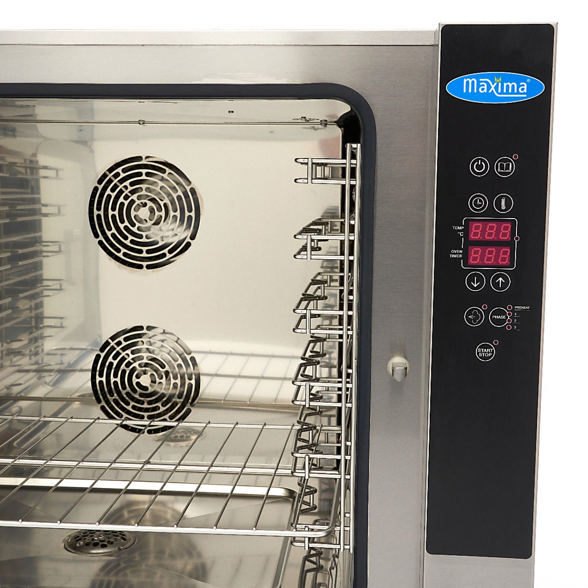 Maxima Combi Steam Oven - Fits 6 Trays (1/1 GN / 60 x 40cm) - Digital Display - 400V - 08500209