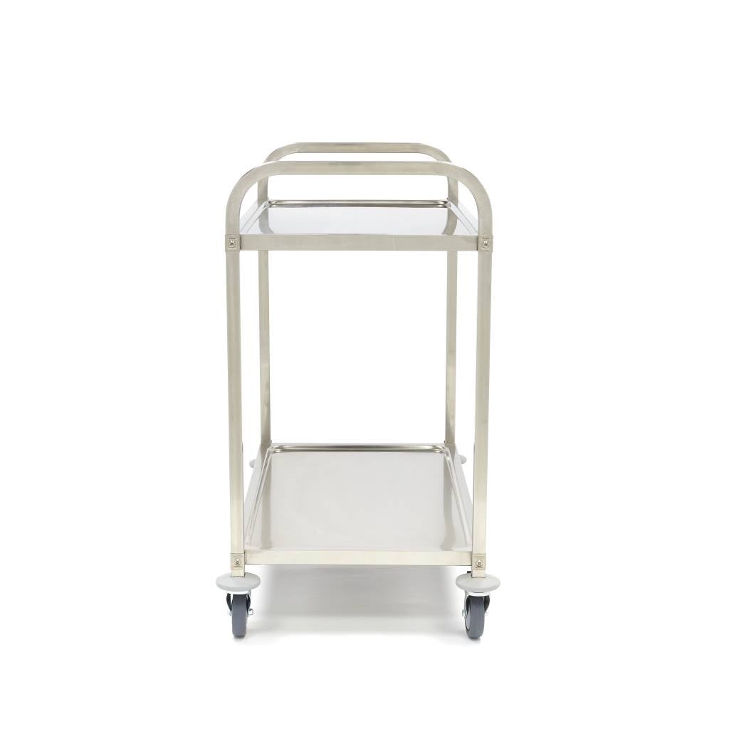 Maxima Stainless Steel Serving Trolley - 2 Shelves - 09300545