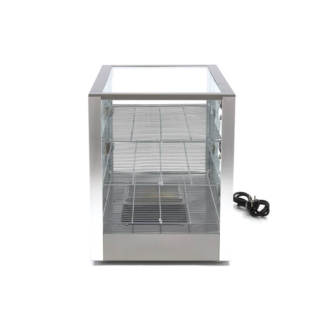 Maxima Heated Food Display - 115L - 70cm - 3 Shelves - 09400788