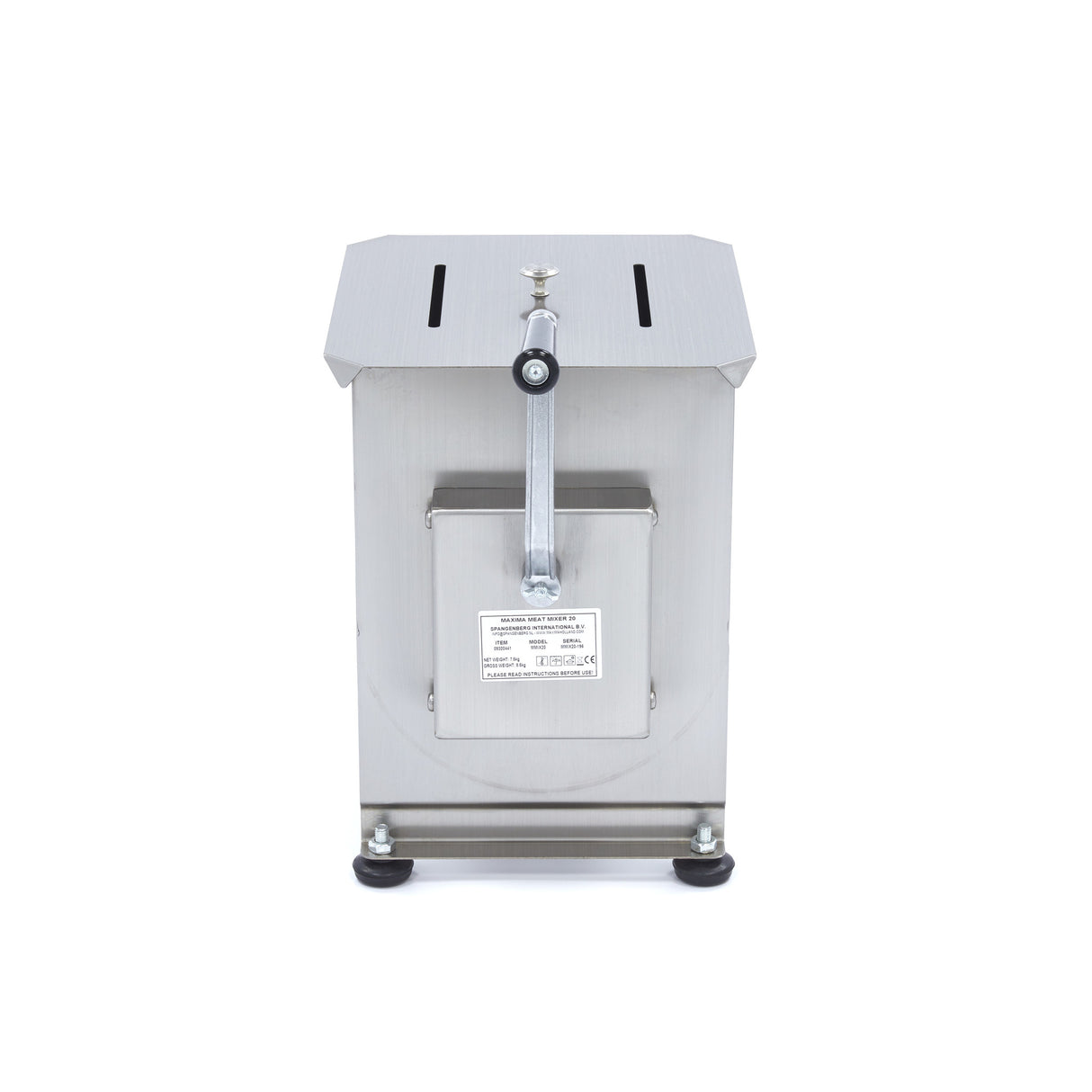 Maxima Meat Mixer - 20L - 16kg Meat - Single Axle - Manual - 09300441