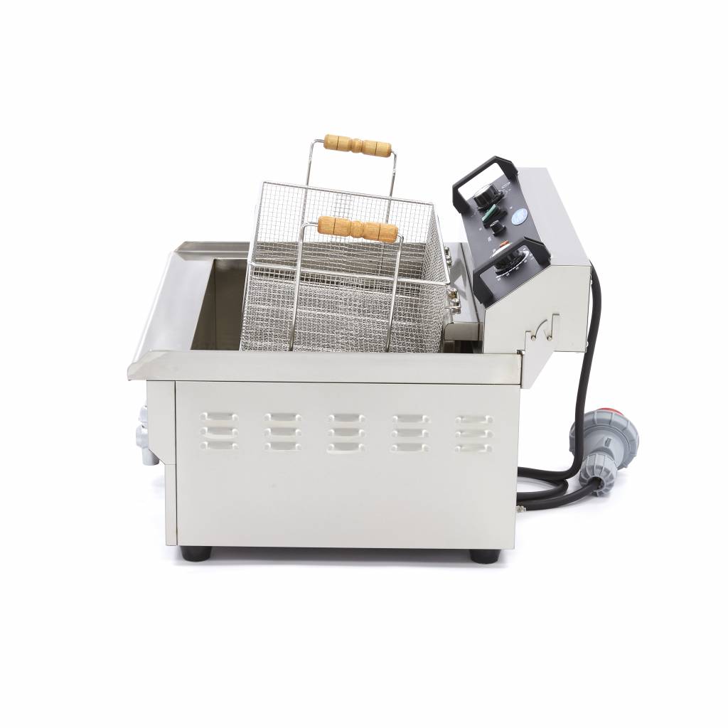 Maxima Deep Fryer - 30L - 1 Basket - with Drain Tap - 09365021