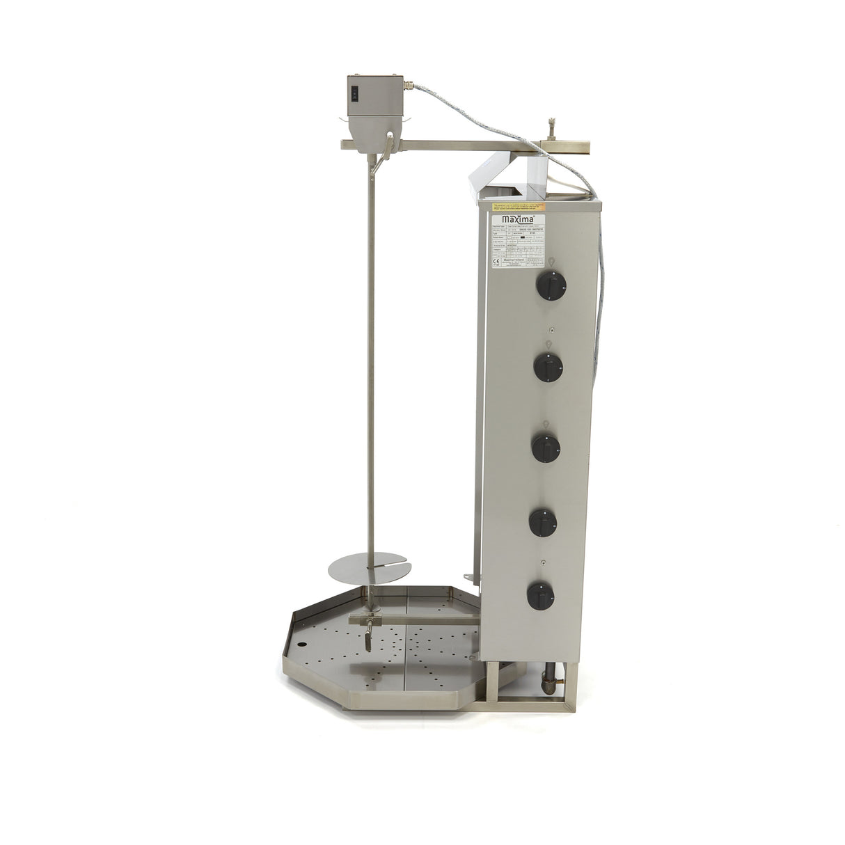 Maxima Kebab Grill Gas - 5 Burners - 80 kg Meat - 09370235