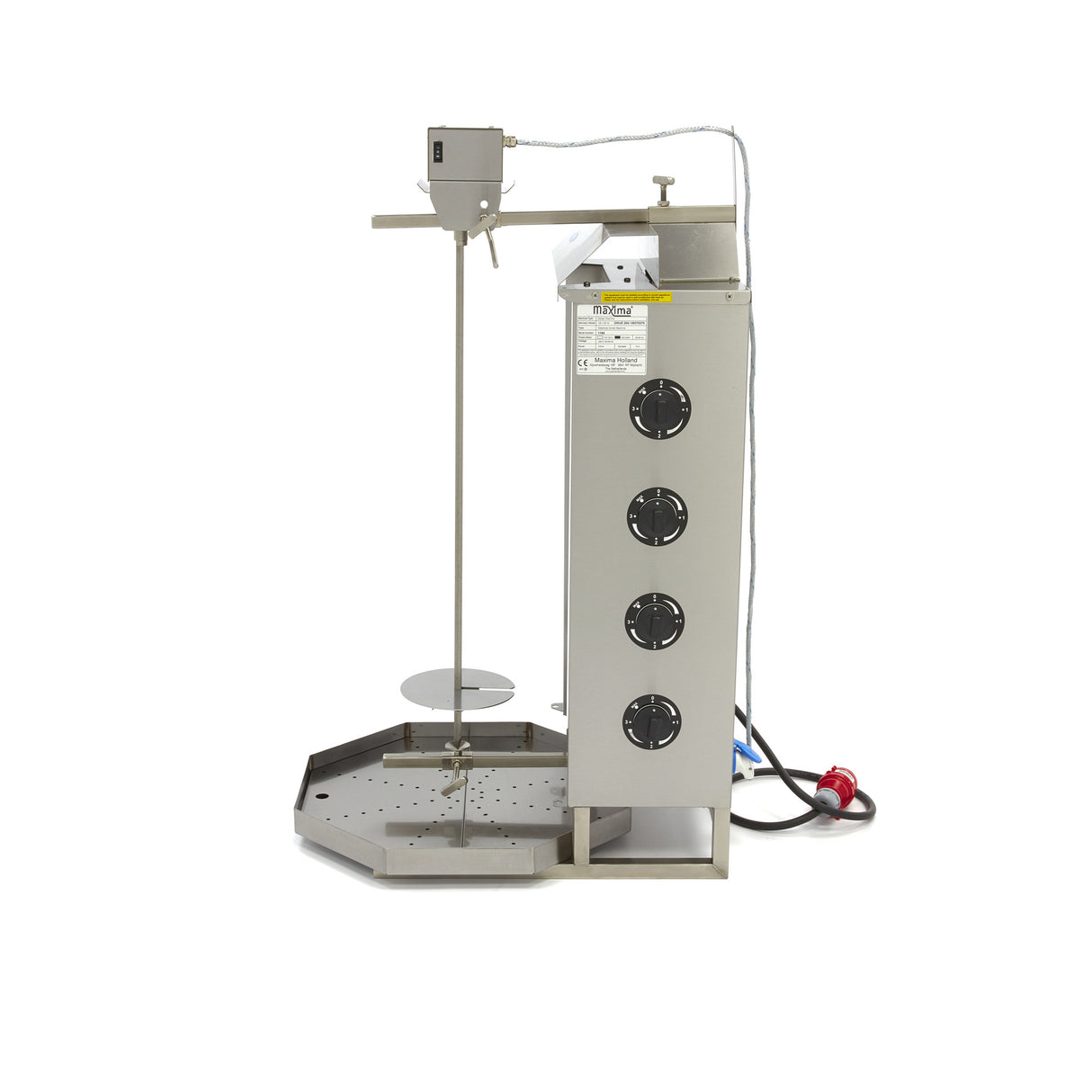 Shoarma Grill - 4 Branders - 50 Kg Vlees - Elektrisch - MAXIMA