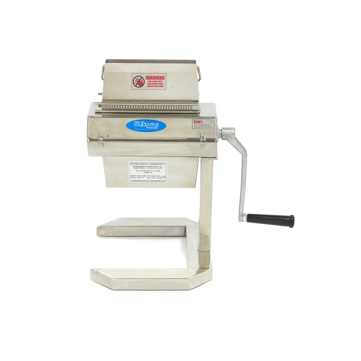 Vleesvermalser - 2 Rollers - 37 Messen - Doorvoer 17,5 x 2,5 cm - MAXIMA