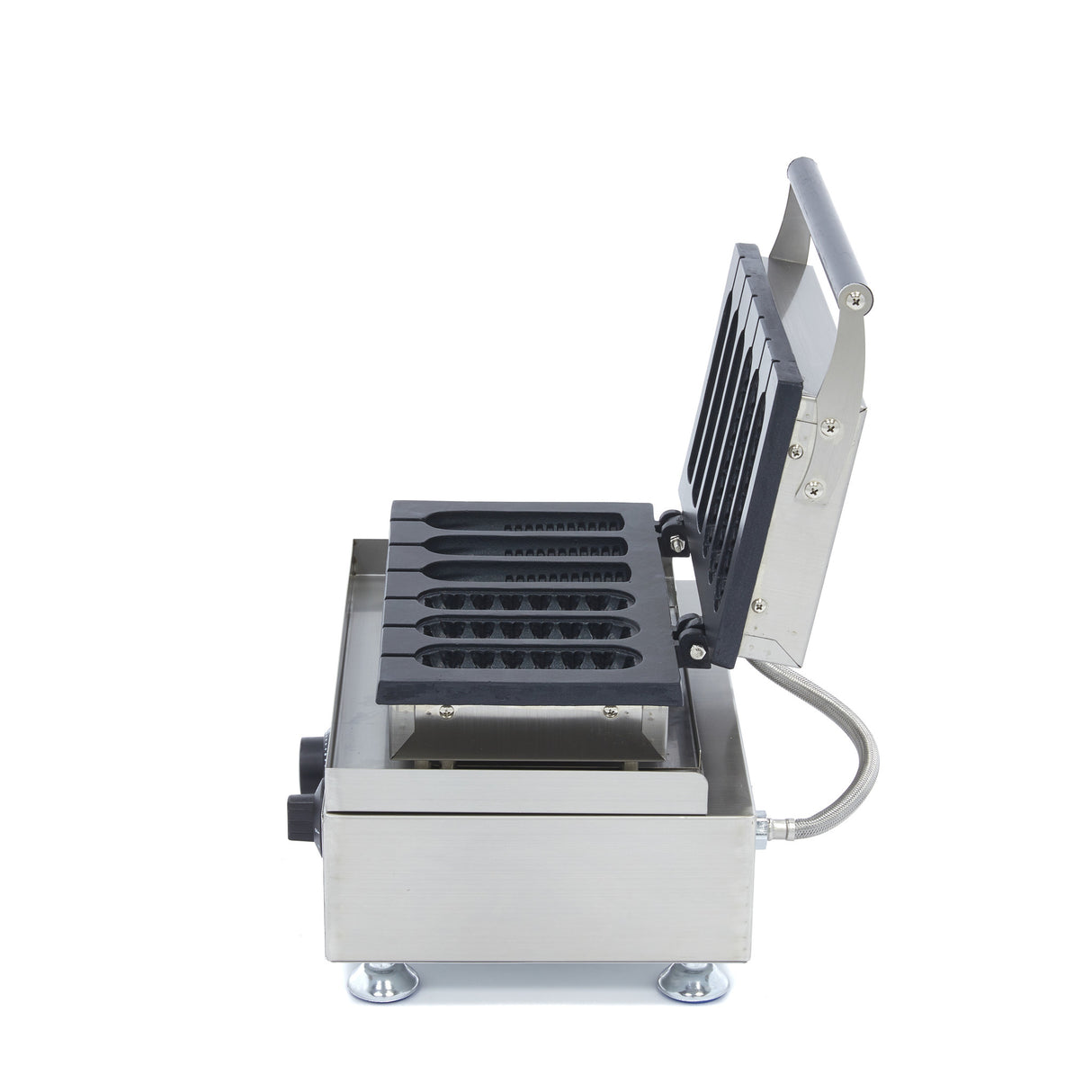 Wafelijzer - 6 Stuks - Corndog - 2 Motieven - MAXIMA