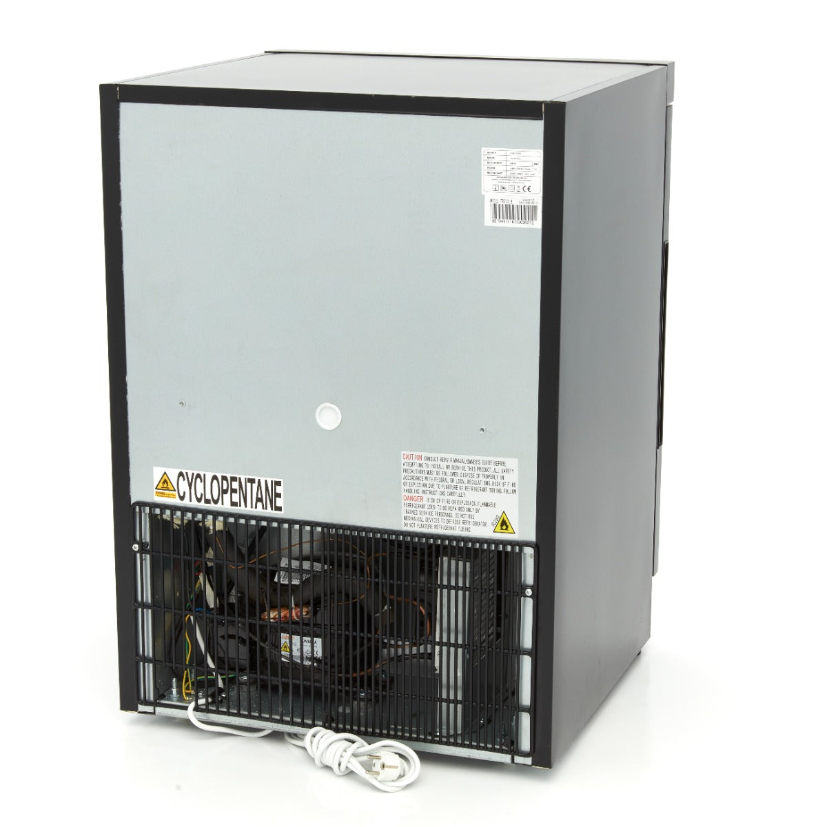 Vrieskast - 200 L - 2 Vaste Roosters - Zwart - MAXIMA