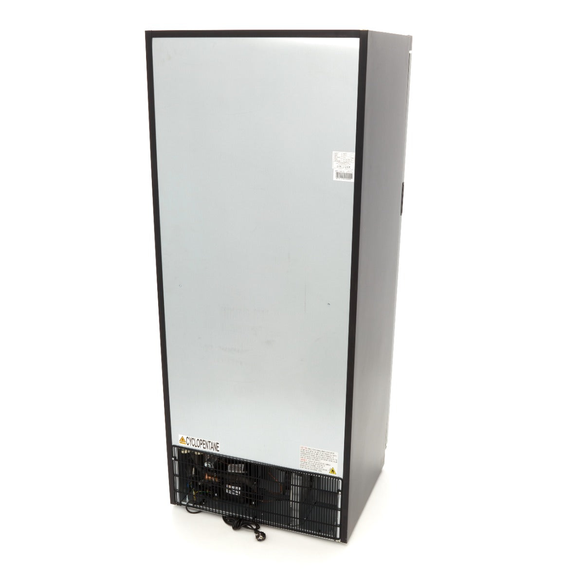 Maxima Freezer - 600L - Black - with Glass Door - 6 Shelves - Lockable - 09405033