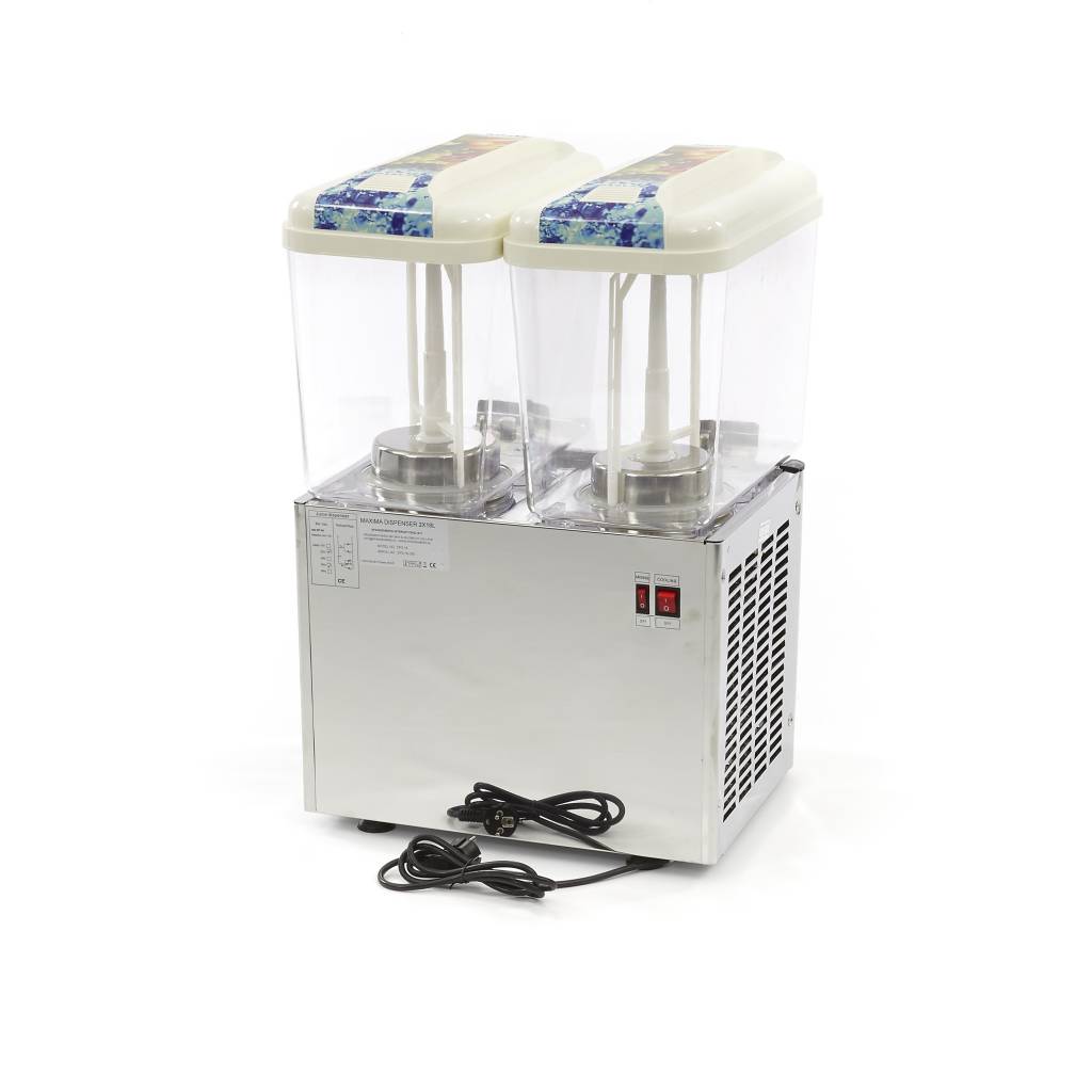 Drankdispenser - 2x 18 L - Elektrisch - incl. Roersysteem - MAXIMA