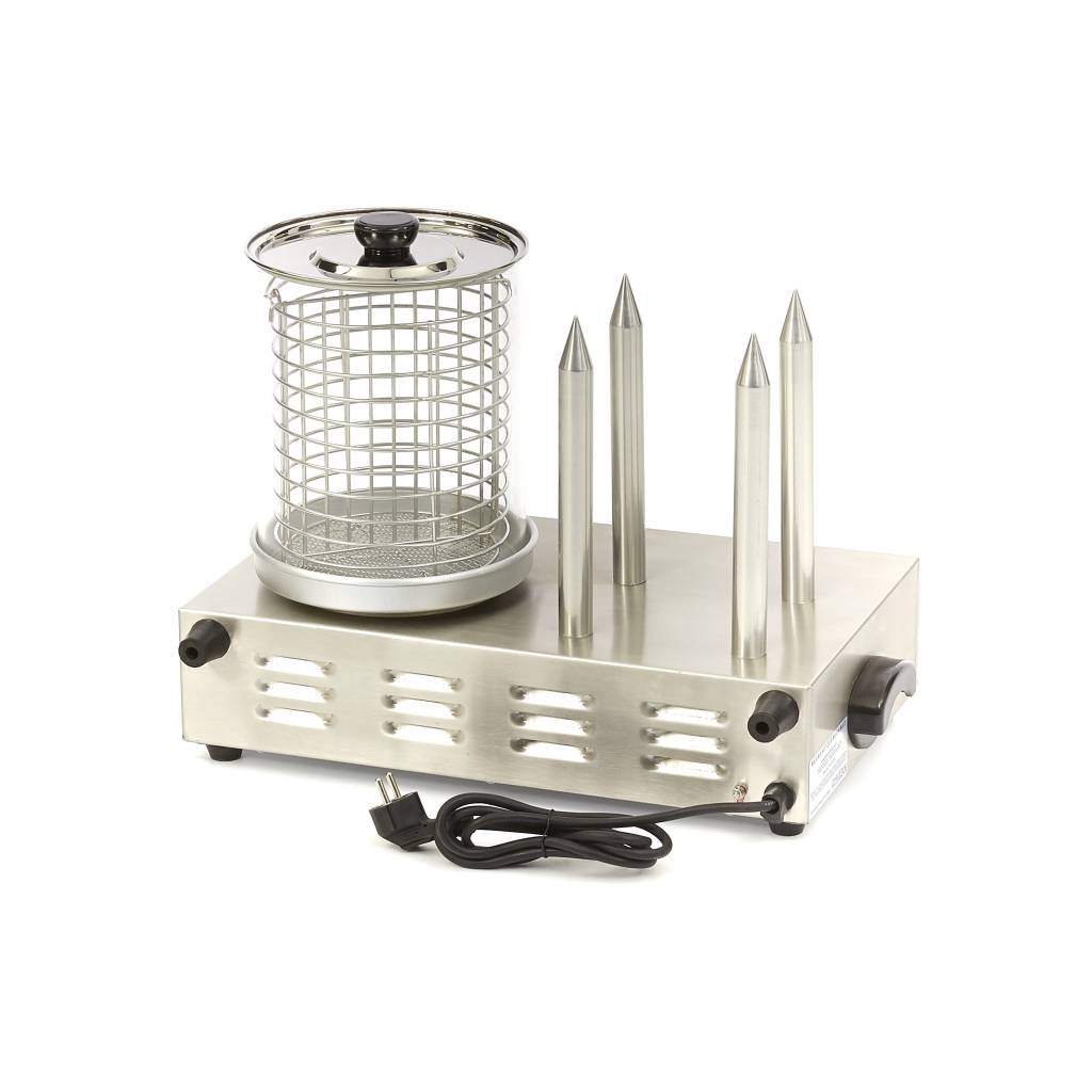 Worstenwarmer - Ø 20 x 24 cm - Vaatwasbestendig - met 4 Verwarmingsstaven - MAXIMA