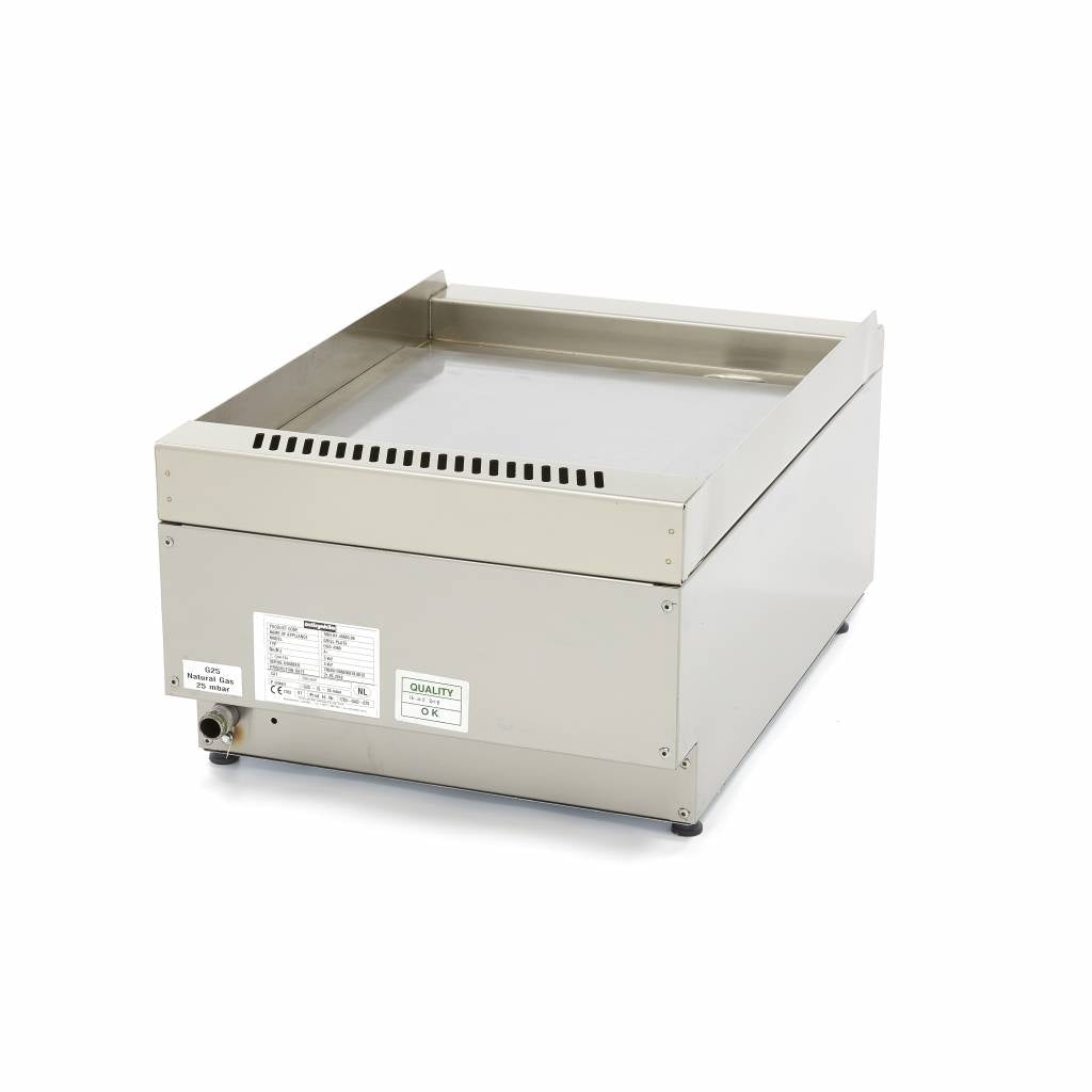 Horeca Grillplaat - Glad - Enkel - 60 cm Diep - Gas - MAXIMA